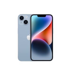 iPhone 14 de 128 GB mostrando su pantalla y sistema de cámaras